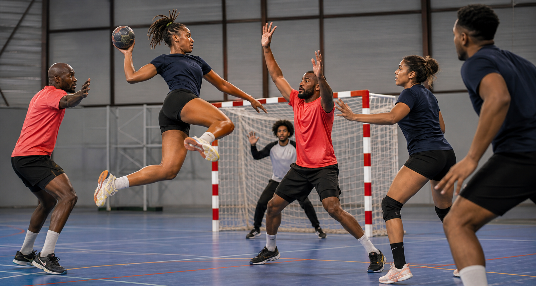 Handballeuses et handballeurs seniors antillais